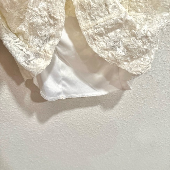Ivory Lace top m Medium cottage core - Picture 5 of 6